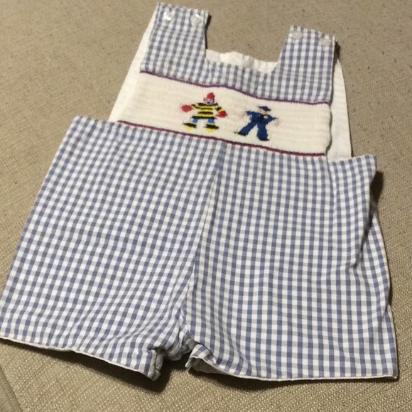 Windmillkids smocked police fire blue romper 18mon - Picture 2 of 5